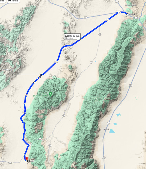 Map - Austin to Berlin